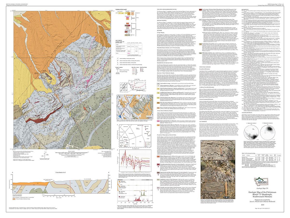 Geologic map of Christensen Ranch
